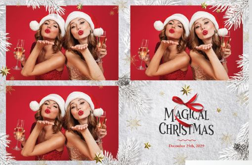 W337 Magical Christmas Photo Booth Template